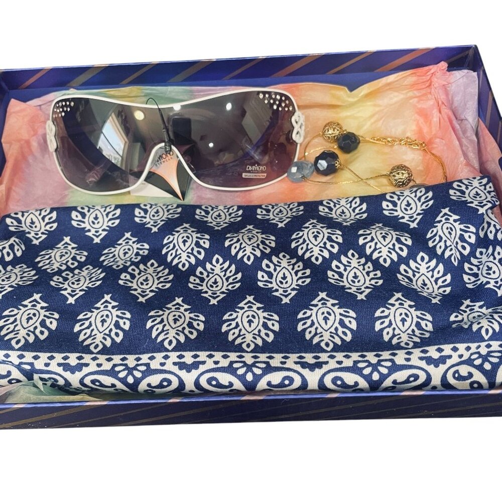 Mothers Day Gift Set Sunglasses Scarf Jewelry Boxed Accessories For Her